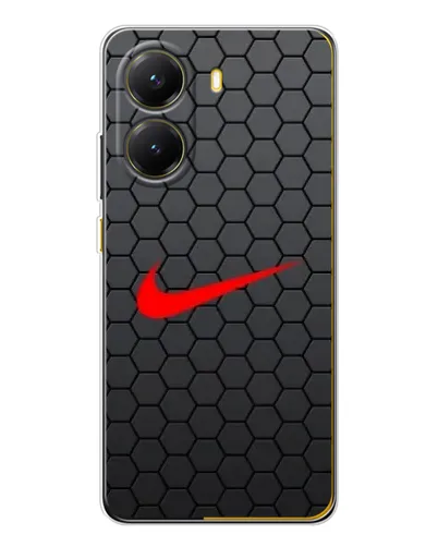 Чехол для Xiaomi POCO X7 Pro с картинкой «Nike — карбоновая сетка»