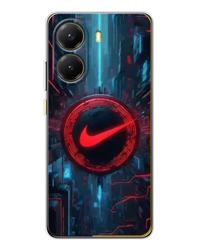 Чехол для Xiaomi POCO X7 Pro с картинкой «Техногенный стиль Nike»
