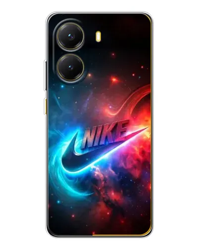 Чехол для Xiaomi POCO X7 Pro с картинкой «Огненный логотип Nike»