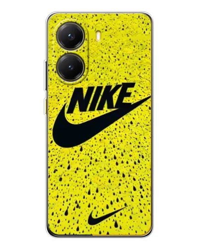 Чехол для Xiaomi POCO X7 Pro с картинкой «Желтый текстурный Nike»