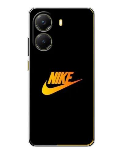 Чехол для Xiaomi POCO X7 Pro с картинкой «Золотой логотип Nike»