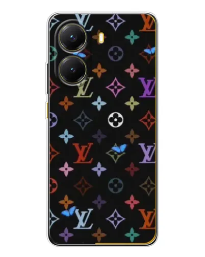Чехол для Xiaomi POCO X7 Pro с картинкой «Цветная монограмма LV» Чехол для Xiaomi POCO X7 Pro с картинкой «Цветная монограмма LV»