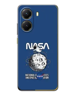 Чохол для Xiaomi POCO X7 Pro з картинкою «NASA — місячна місія»