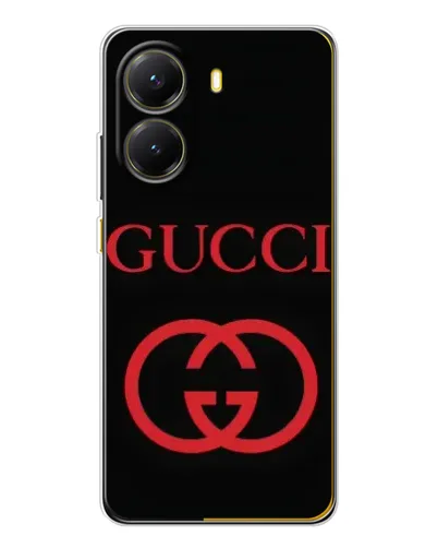 Чехол для Xiaomi POCO X7 Pro с картинкой «Gucci — красный логотип» Чехол для Xiaomi POCO X7 Pro с картинкой «Gucci — красный логотип»
