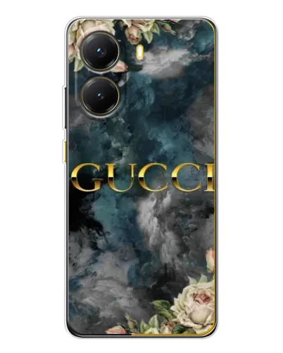 Чехол для Xiaomi POCO X7 Pro с картинкой «Абстрактные цветы Gucci» Чехол для Xiaomi POCO X7 Pro с картинкой «Абстрактные цветы Gucci»