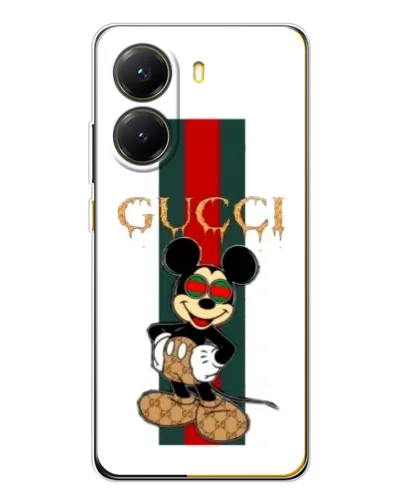 Чехол для Xiaomi POCO X7 Pro с картинкой «Микки Маус Gucci — полосы» Чехол для Xiaomi POCO X7 Pro с картинкой «Микки Маус Gucci — полосы»
