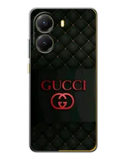 Чехол для Xiaomi POCO X7 Pro с картинкой «Gucci — стеганый черный»