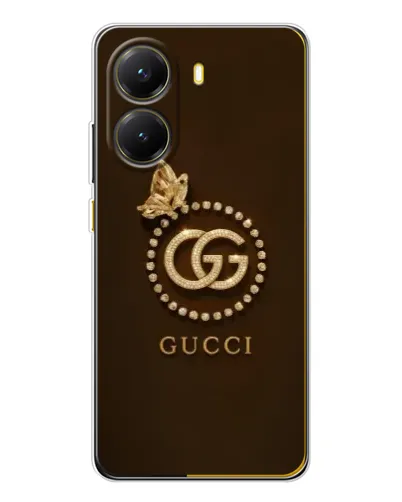 Чехол для Xiaomi POCO X7 Pro с картинкой «Gucci — золотая бабочка» Чехол для Xiaomi POCO X7 Pro с картинкой «Gucci — золотая бабочка»