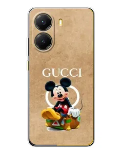 Чехол для Xiaomi POCO X7 Pro с картинкой «Микки Маус Gucci — крафт»
