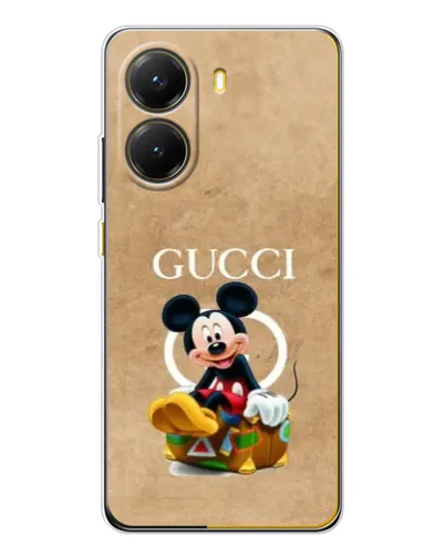 Чехол для Xiaomi POCO X7 Pro с картинкой «Микки Маус Gucci — крафт» Чехол для Xiaomi POCO X7 Pro с картинкой «Микки Маус Gucci — крафт»