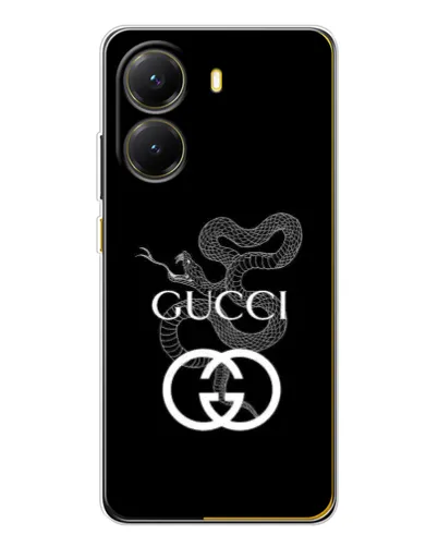 Чехол для Xiaomi POCO X7 Pro с картинкой «Gucci — серебряная змея» Чехол для Xiaomi POCO X7 Pro с картинкой «Gucci — серебряная змея»