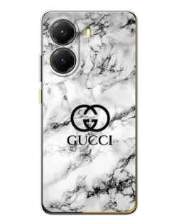 Чехол для Xiaomi POCO X7 Pro с картинкой «Gucci — мраморный шик»