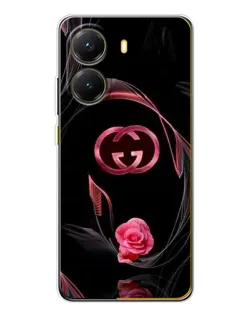 Чехол для Xiaomi POCO X7 Pro с картинкой «Gucci — неоновая роза»