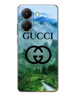 Чехол для Xiaomi POCO X7 Pro с картинкой «Gucci — горный пейзаж»