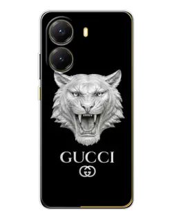 Чехол для Xiaomi POCO X7 Pro с картинкой «Gucci — серебряный лев»