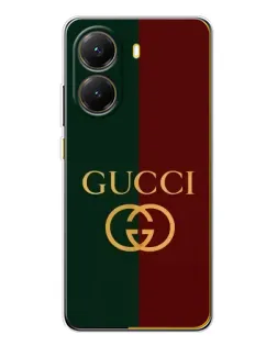 Чехол для Xiaomi POCO X7 Pro с картинкой «Gucci — темно-зеленый градиент»
