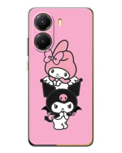 Чехол для Xiaomi POCO X7 Pro с картинкой «My Melody и Kuromi» Чехол для Xiaomi POCO X7 Pro с картинкой «My Melody и Kuromi»