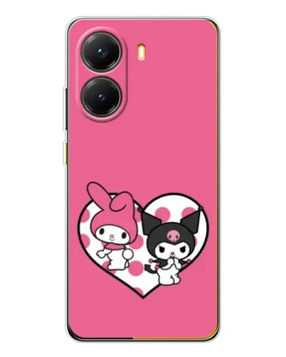 Чехол для Xiaomi POCO X7 Pro с картинкой «Kuromi и My Melody» Чехол для Xiaomi POCO X7 Pro с картинкой «Kuromi и My Melody»