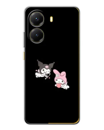Чехол для Xiaomi POCO X7 Pro с картинкой «My Melody и Kuromi» Чехол для Xiaomi POCO X7 Pro с картинкой «My Melody и Kuromi»