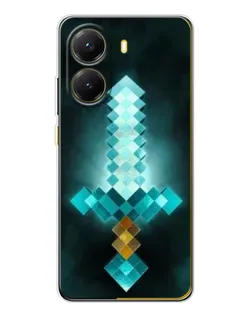 Чохол для Xiaomi POCO X7 Pro з картинкою «Алмазний меч неон»
