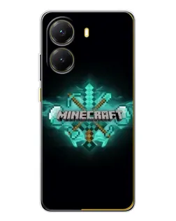 Чохол для Xiaomi POCO X7 Pro з картинкою «Minecraft Diamond лого»