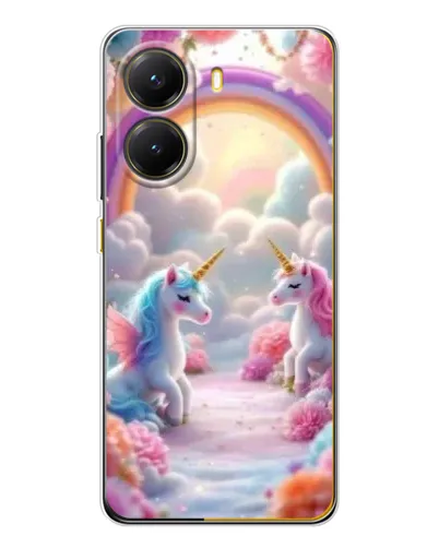 Чехол для Xiaomi POCO X7 Pro с картинкой «Радуга и единороги» Чехол для Xiaomi POCO X7 Pro с картинкой «Радуга и единороги»