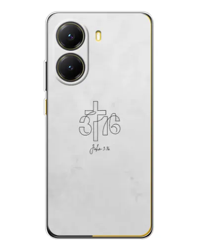 Чехол для Xiaomi POCO X7 Pro с картинкой «Иоанна 3:16 Крест»