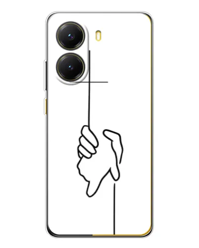 Чехол для Xiaomi POCO X7 Pro с картинкой «Рука держит»