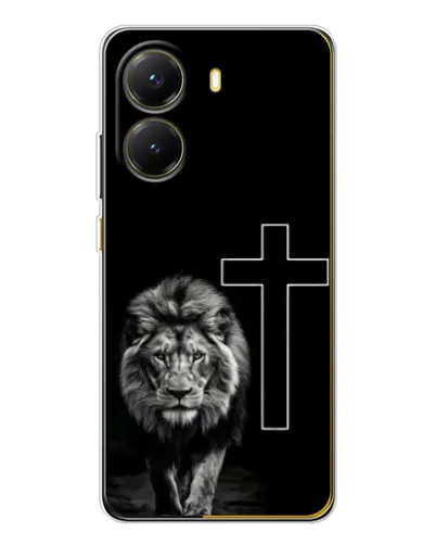 Чехол для Xiaomi POCO X7 Pro с картинкой «Лев и Крест»