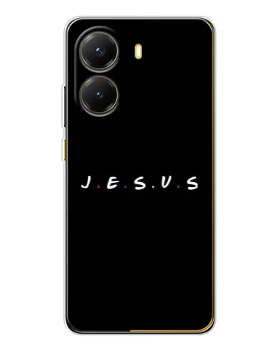 Чехол для Xiaomi POCO X7 Pro с картинкой «Точки веры J.E.S.U.S.»