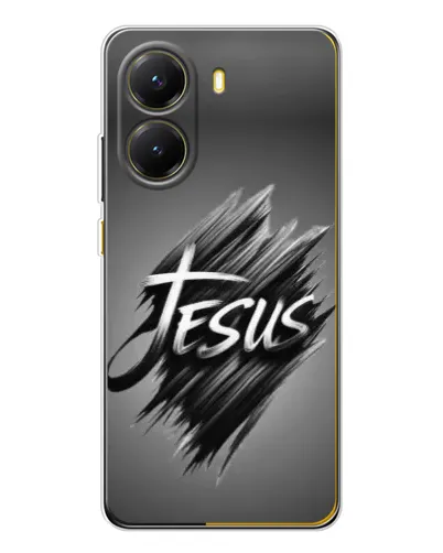 Чехол для Xiaomi POCO X7 Pro с картинкой «Надпись Jesus Graffiti»