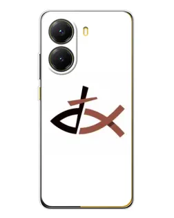 Чехол для Xiaomi POCO X7 Pro с картинкой «Рыба и крест»