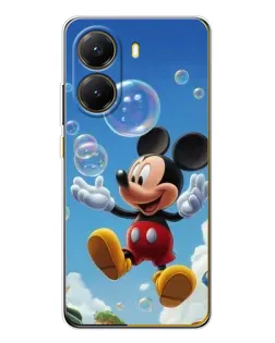 Чехол для Xiaomi POCO X7 Pro с картинкой «Mickey и мыльные пузыри»