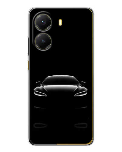 Чехол для Xiaomi POCO X7 Pro с картинкой «Силуэт Tesla Night» Чехол для Xiaomi POCO X7 Pro с картинкой «Силуэт Tesla Night»