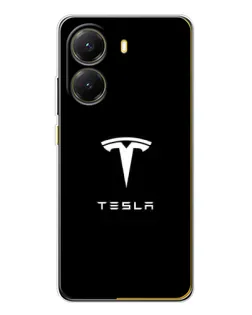 Чехол для Xiaomi POCO X7 Pro с картинкой «Tesla White Logo» Чехол для Xiaomi POCO X7 Pro с картинкой «Tesla White Logo»