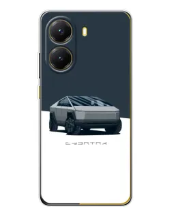 Чехол для Xiaomi POCO X7 Pro с картинкой «Серебристый Cybertruck Tesla» Чехол для Xiaomi POCO X7 Pro с картинкой «Серебристый Cybertruck Tesla»