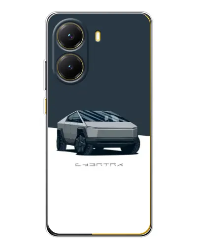 Чехол для Xiaomi POCO X7 Pro с картинкой «Серебристый Cybertruck Tesla» Чехол для Xiaomi POCO X7 Pro с картинкой «Серебристый Cybertruck Tesla»