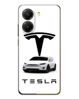 Чехол для Xiaomi POCO X7 Pro с картинкой «Tesla White Style» Чехол для Xiaomi POCO X7 Pro с картинкой «Tesla White Style»