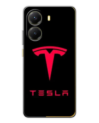 Чехол для Xiaomi POCO X7 Pro с картинкой «Tesla Red Logo» Чехол для Xiaomi POCO X7 Pro с картинкой «Tesla Red Logo»