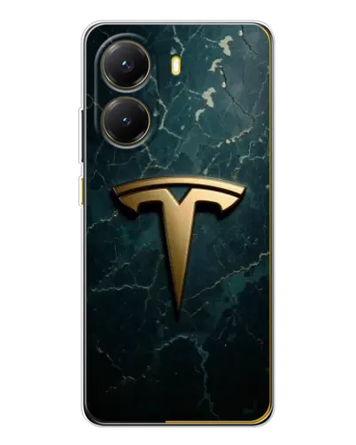 Чехол для Xiaomi POCO X7 Pro с картинкой «Мраморная Tesla Gold» Чехол для Xiaomi POCO X7 Pro с картинкой «Мраморная Tesla Gold»