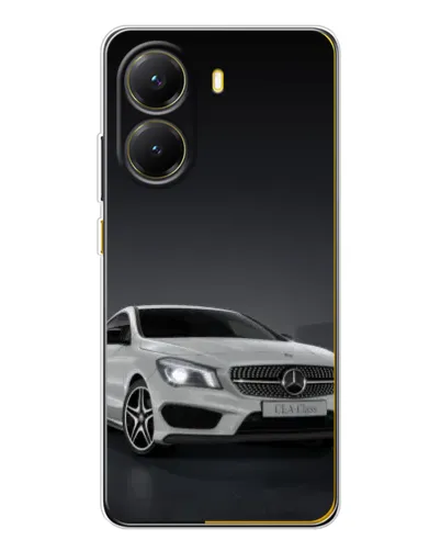 Чехол для Xiaomi POCO X7 Pro с картинкой «Mercedes AMG GT Silver»