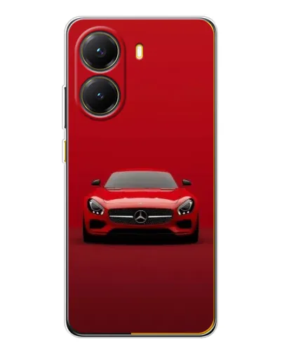 Чехол для Xiaomi POCO X7 Pro с картинкой «Красный Mercedes AMG»
