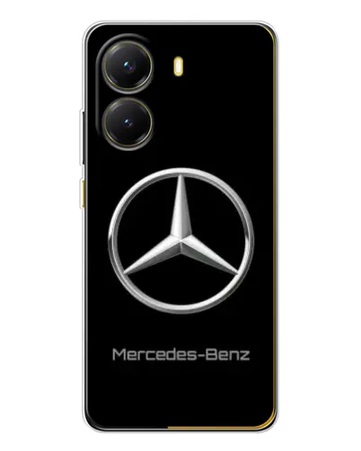 Чехол для Xiaomi POCO X7 Pro с картинкой «Mercedes Silver Logo»