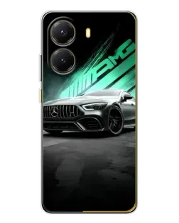 Чехол для Xiaomi POCO X7 Pro с картинкой «Темный Mercedes AMG»