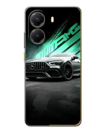 Чехол для Xiaomi POCO X7 Pro с картинкой «Темный Mercedes AMG»