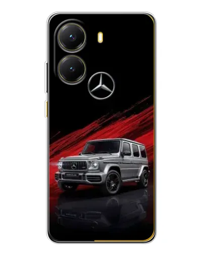 Чехол для Xiaomi POCO X7 Pro с картинкой «Mercedes G-Class красный»
