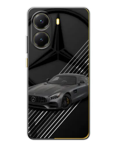 Чехол для Xiaomi POCO X7 Pro с картинкой «Mercedes AMG — графика»