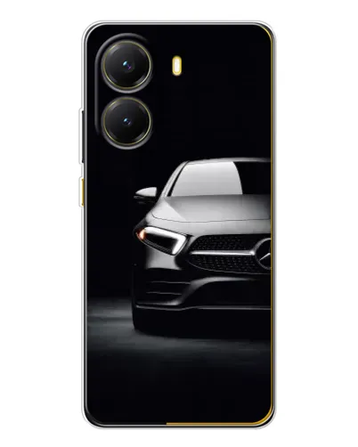 Чехол для Xiaomi POCO X7 Pro с картинкой «Свет фар Mercedes»
