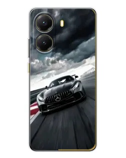 Чехол для Xiaomi POCO X7 Pro с картинкой «Гоночный Mercedes AMG»