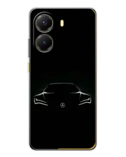 Чехол для Xiaomi POCO X7 Pro с картинкой «Mercedes — силуэт авто» Чехол для Xiaomi POCO X7 Pro с картинкой «Mercedes — силуэт авто»